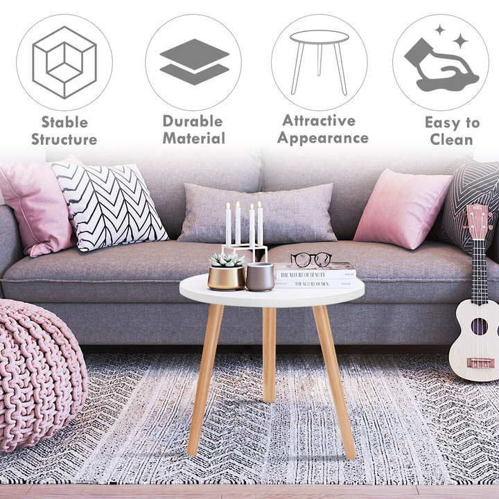 Giantex Round Coffee End Table