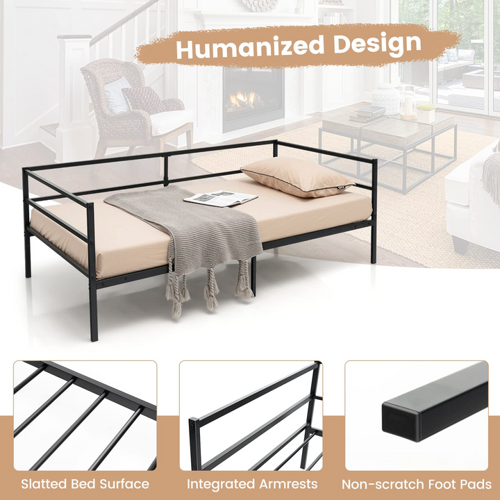 Giantex Twin Size Metal Daybed Frame