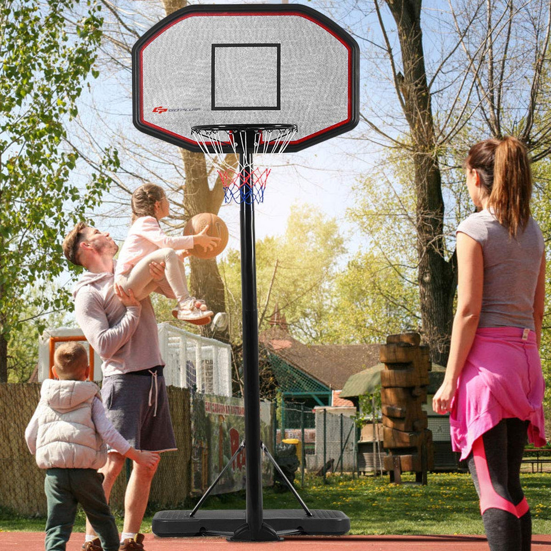 Giantex Portable Basketball Hoop 10 Ft Indoor Outdoor Adjustable Height 6.5&