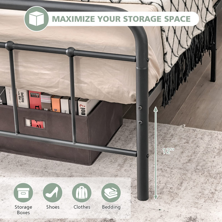 Giantex Queen/Full Size Metal Bed Frame