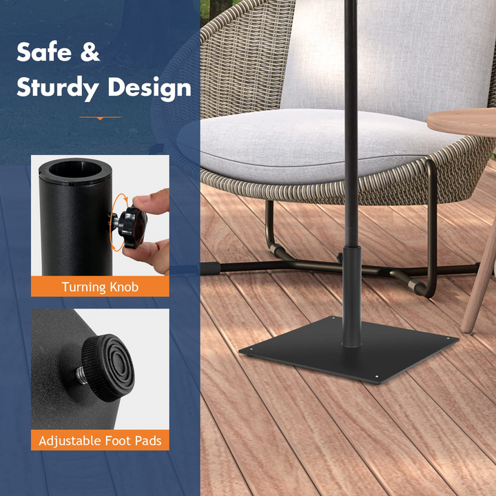 Giantex 35lbs Patio Umbrella Base, Suitable for 1.6&