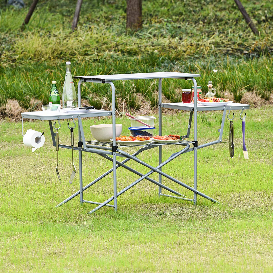 Giantex Folding Grill Table with 26&