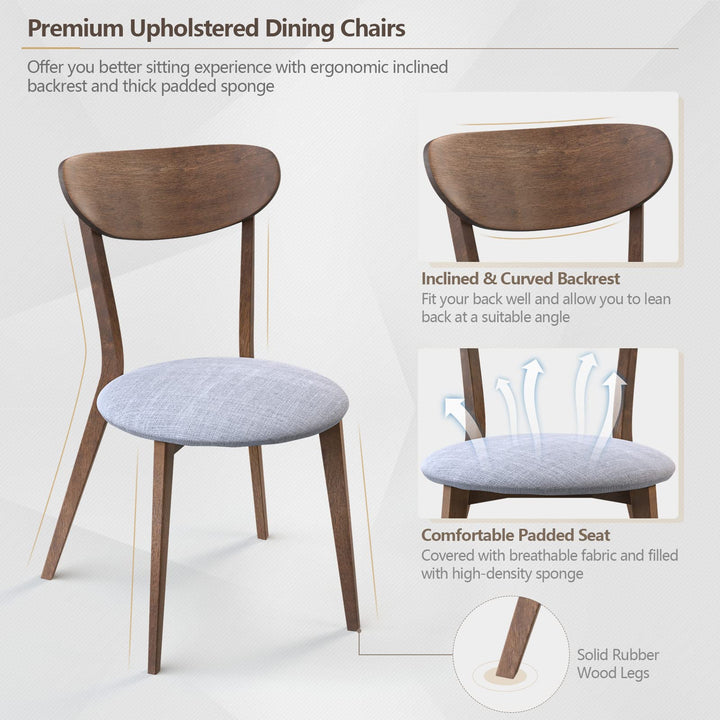 3 Piece Dining Table and Chair Set - Giantex
