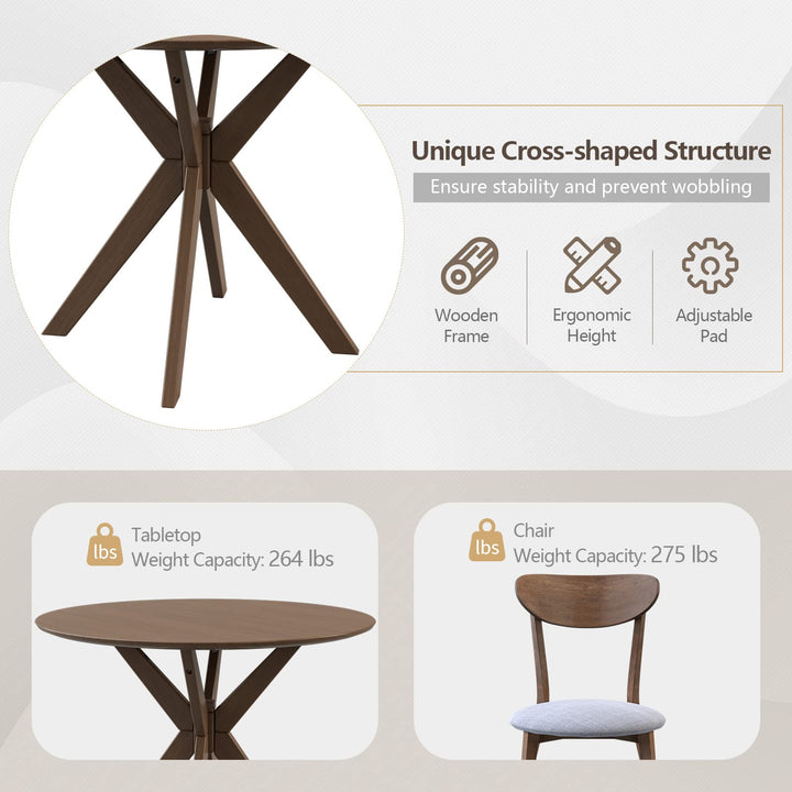 3 Piece Dining Table and Chair Set - Giantex