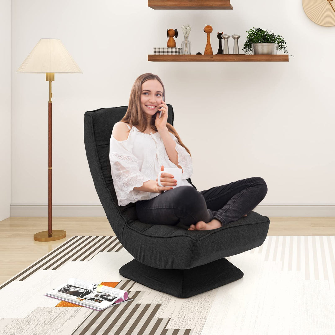 Giantex Adjustable Swivel Floor Chair - 5 Position Video Game Chair