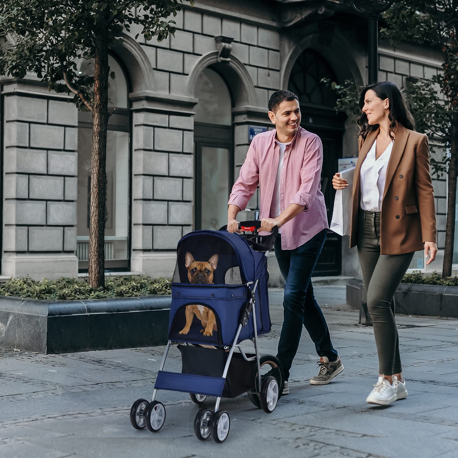  Pet Stroller for Small Medium Dogs Cats Puppy - Giantex