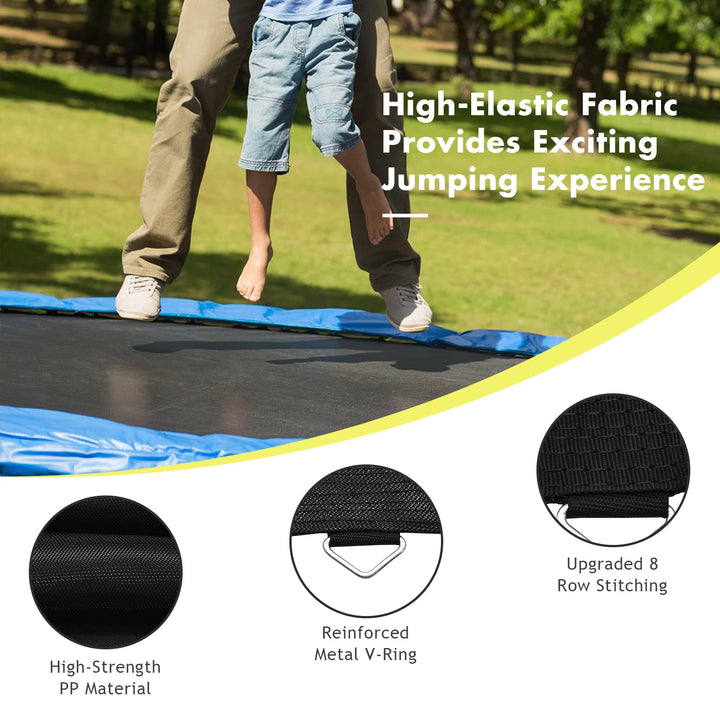 Replacement Trampoline Mat, High-Elastic PP Weather-Resistant Mat Fits 8 10 12 14 16ft Round Frame