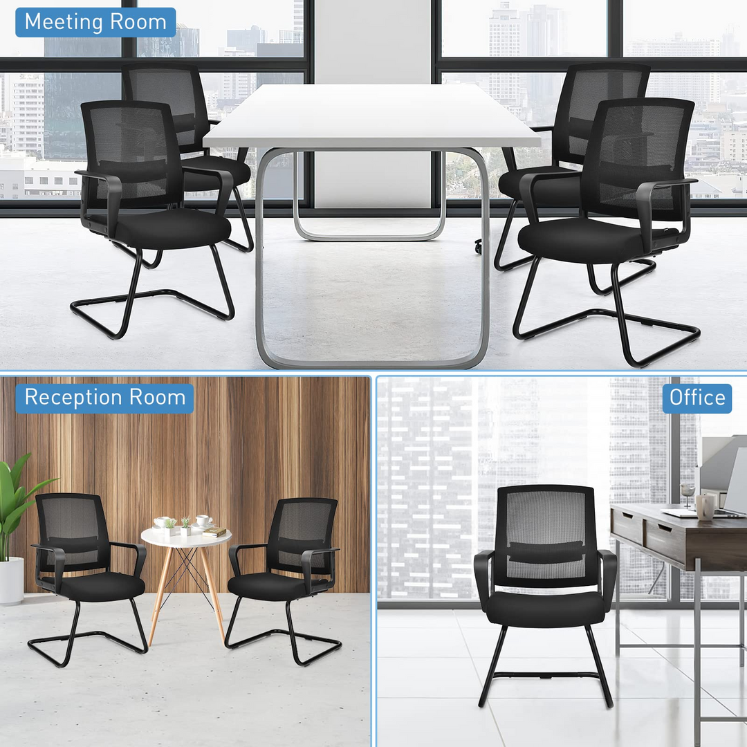 Conference Chair w/Adjustable Lumbar Support | Office Guest Chair