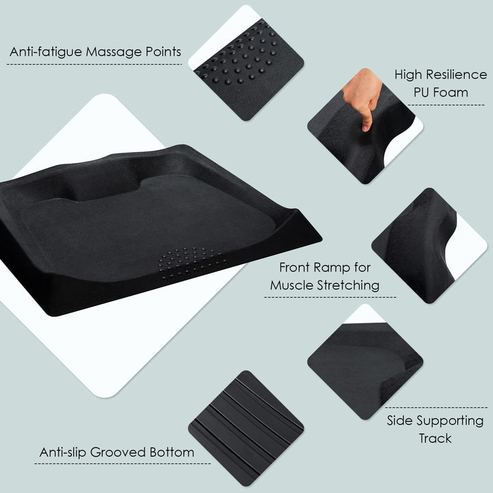 Giantex Anti Fatigue Mat, Standing Mat for Stand up Desk w/ Foot Massage Points Diverse Terrain &amp; Beveled Edges