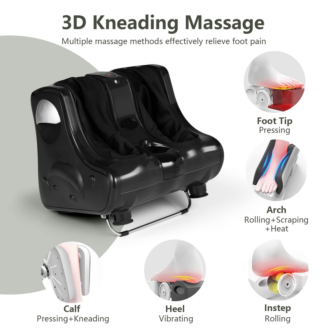 Giantex Electric Foot and Calf Massager - Shiatsu Foot Massager Calf Massager