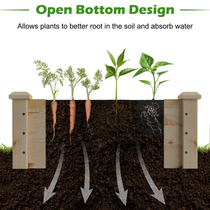 Giantex Wooden Raised Garden Bed