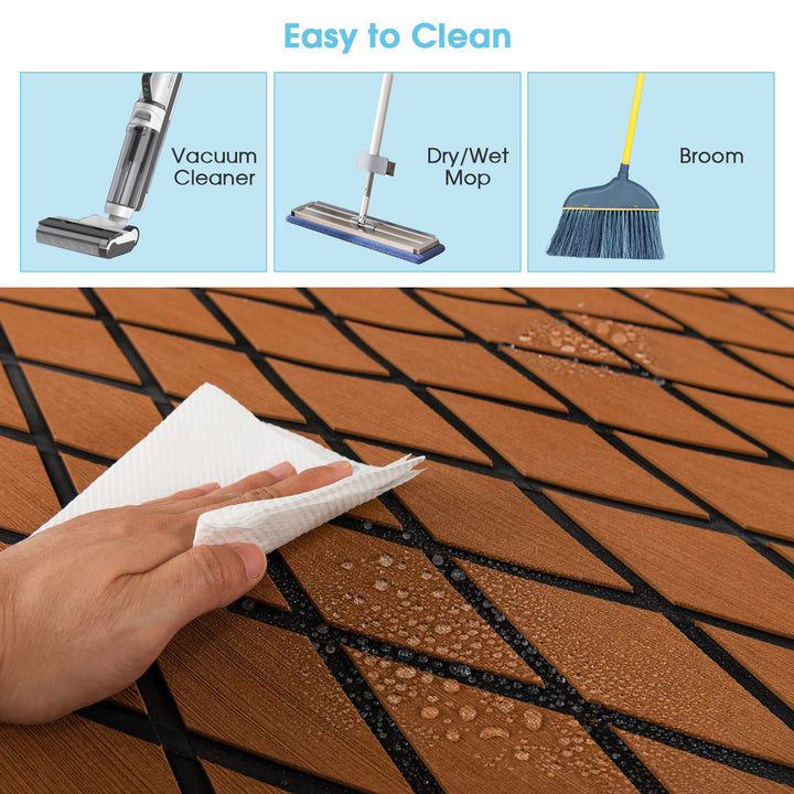 Giantex EVA Foam Boat Decking - 75" x 28" 5mm