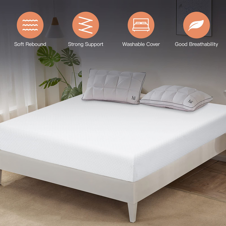 Giantex Full Mattress 8 Inch, Air Foam for Cool Sleep &amp; Spine Protection