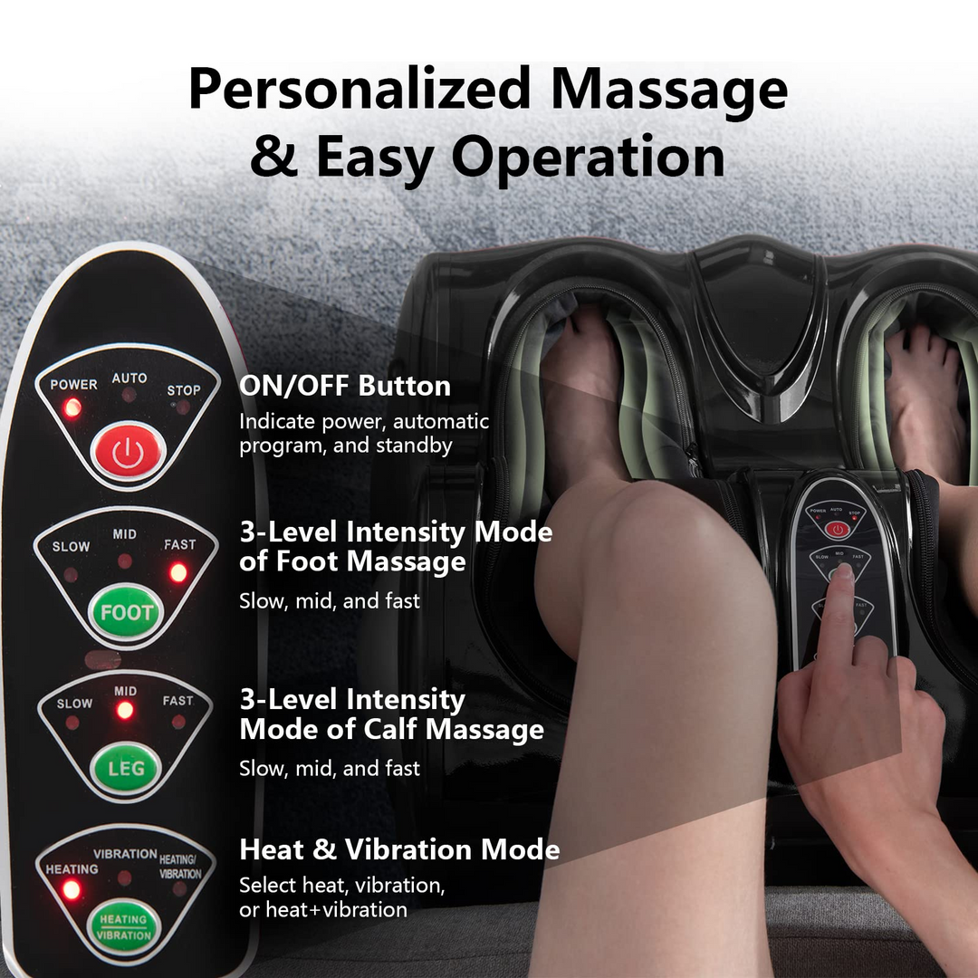 Giantex Electric Foot and Calf Massager - Shiatsu Foot Massager Calf Massager