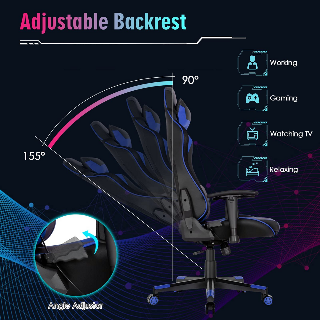 Giantex Gaming Chair with RGB LED Lights