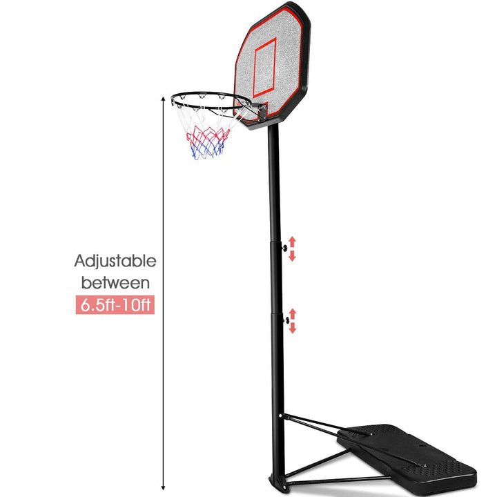 Giantex Portable Basketball Hoop 10 Ft Indoor Outdoor Adjustable Height 6.5&