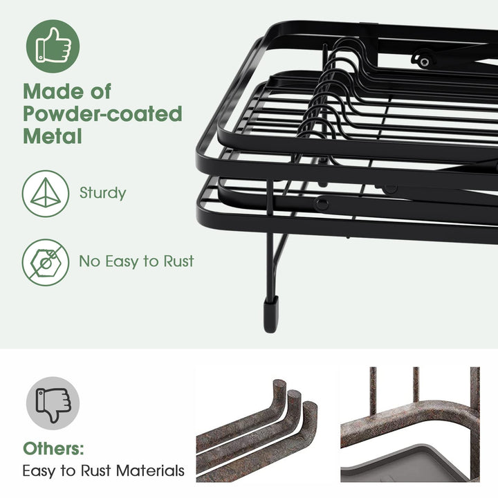 Giantex Collapsible Drying Rack &amp; Drainboard Set
