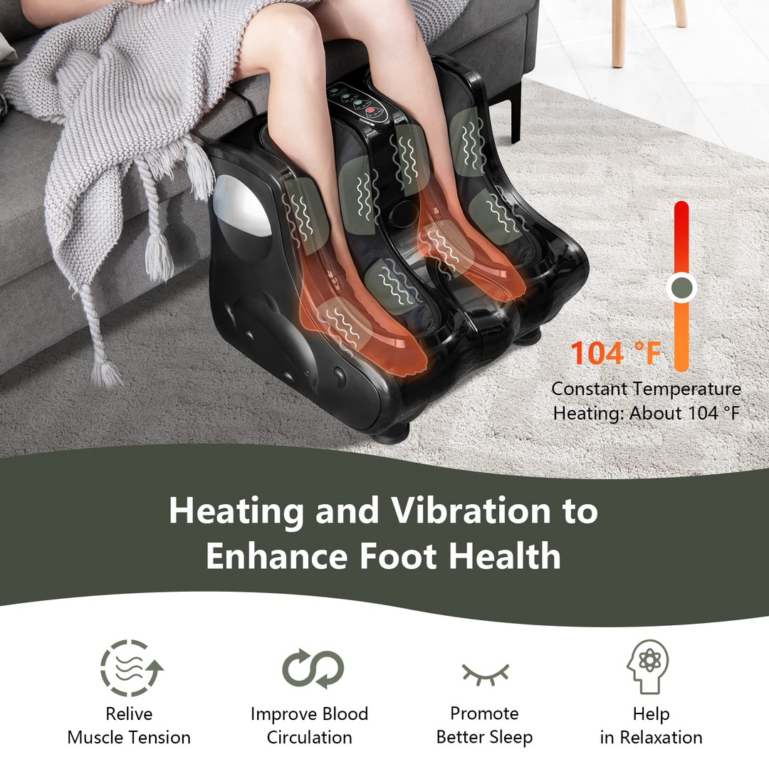 Giantex Electric Foot and Calf Massager - Shiatsu Foot Massager Calf Massager