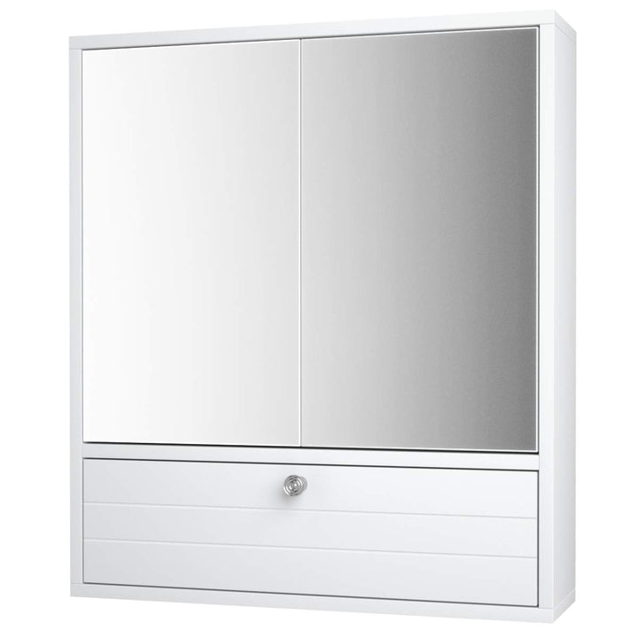 Giantex Bathroom Cabinet Wall Mounted Mirrored Storage Organizer