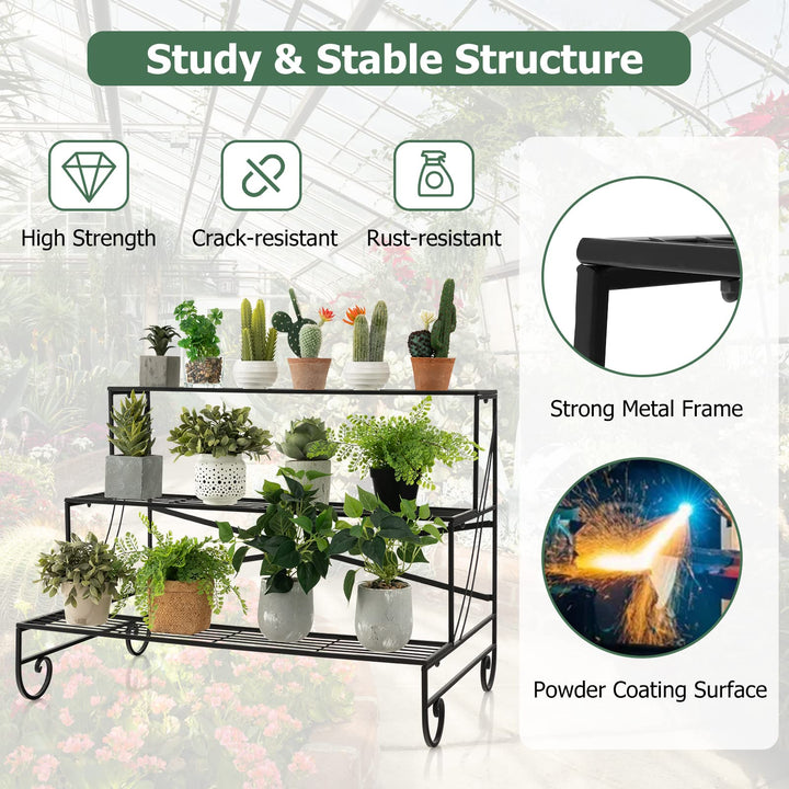 Giantex 3 Tier Metal Plant Stand