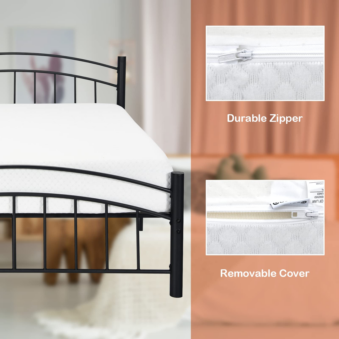 Giantex Full Mattress 8 Inch, Air Foam for Cool Sleep &amp; Spine Protection