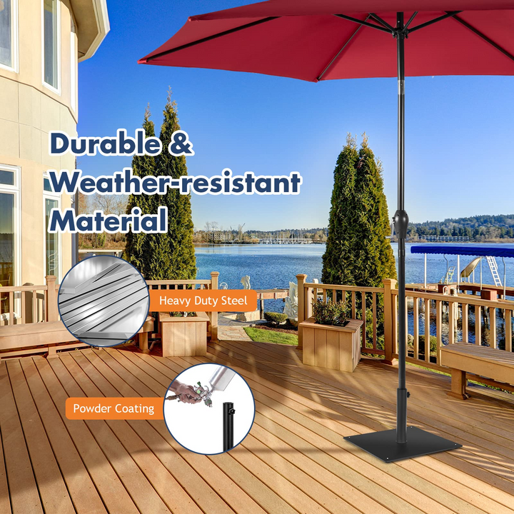 Giantex 35lbs Patio Umbrella Base, Suitable for 1.6&