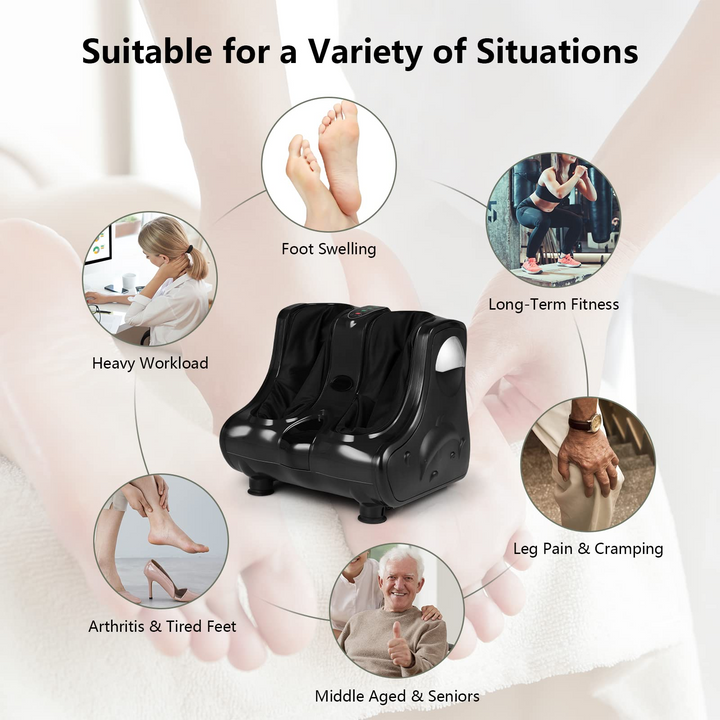 Giantex Electric Foot and Calf Massager - Shiatsu Foot Massager Calf Massager