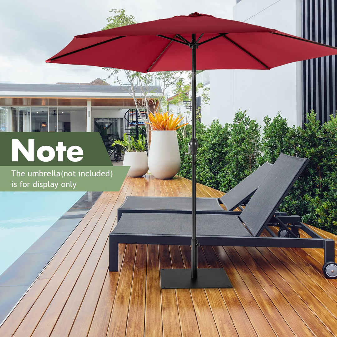 42lbs Patio Umbrella Base, Suitable for 1.6&