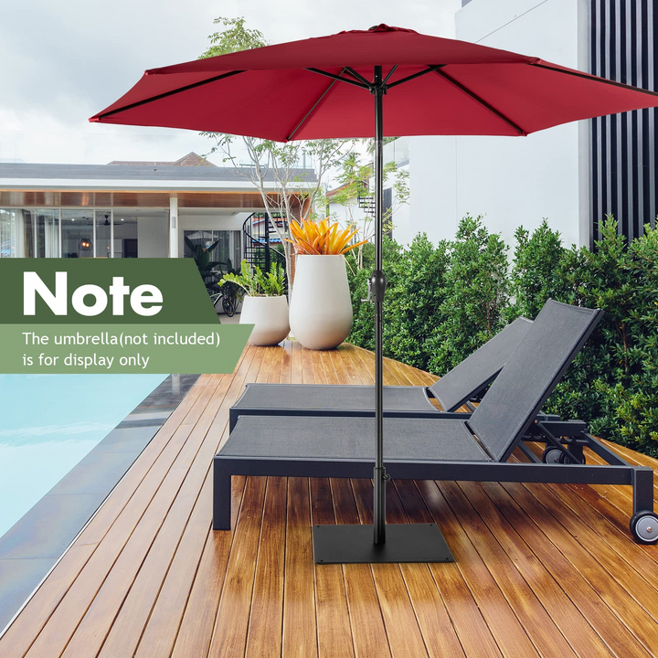 42lbs Patio Umbrella Base, Suitable for 1.6&