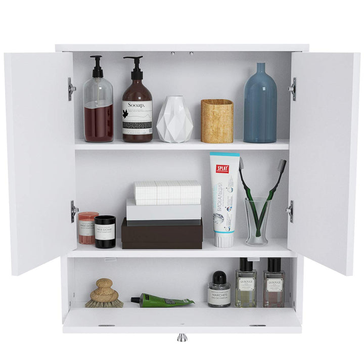 Giantex Bathroom Cabinet Wall Mounted Mirrored Storage Organizer