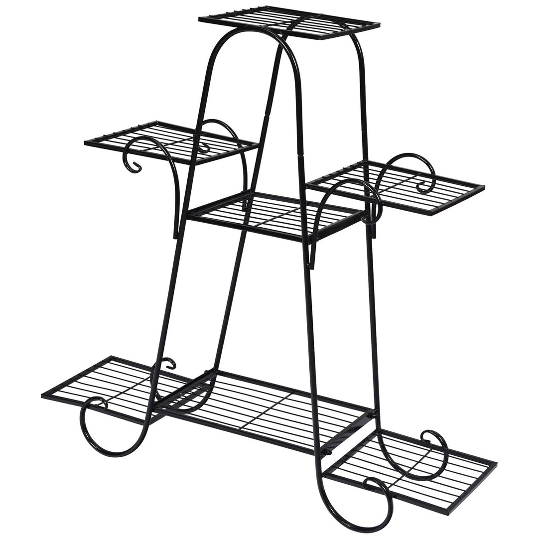 Giantex 7 Tiers Metal Plant Stand Flower Pots Holder