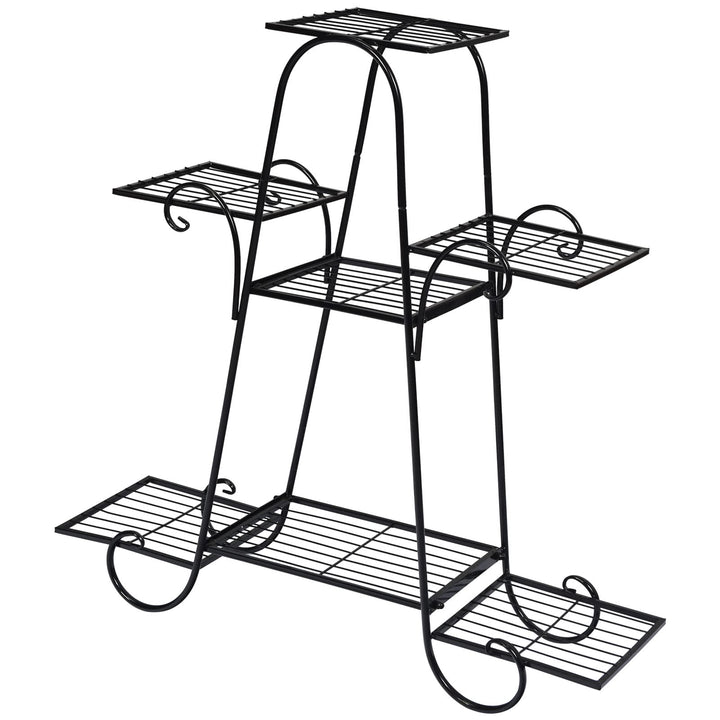 Giantex 7 Tiers Metal Plant Stand Flower Pots Holder