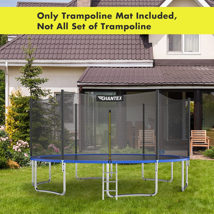 Replacement Trampoline Mat, High-Elastic PP Weather-Resistant Mat Fits 8 10 12 14 16ft Round Frame