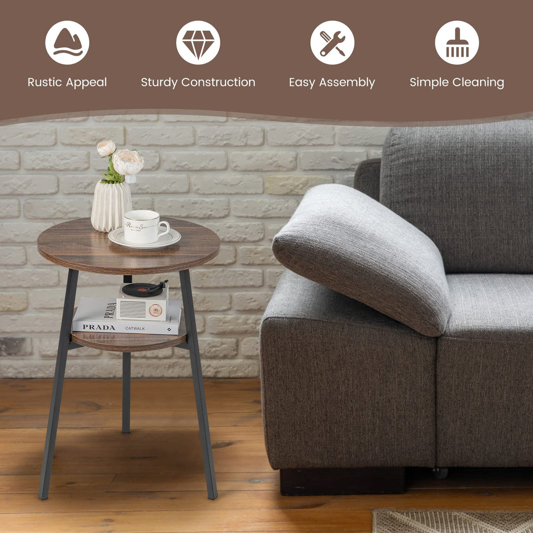 Giantex Round End Table Set