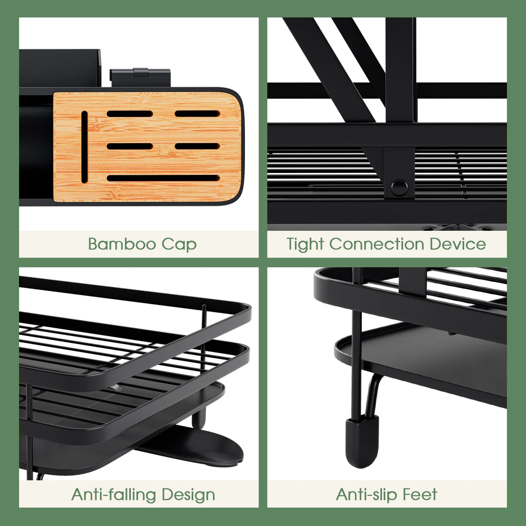 Giantex Collapsible Drying Rack &amp; Drainboard Set