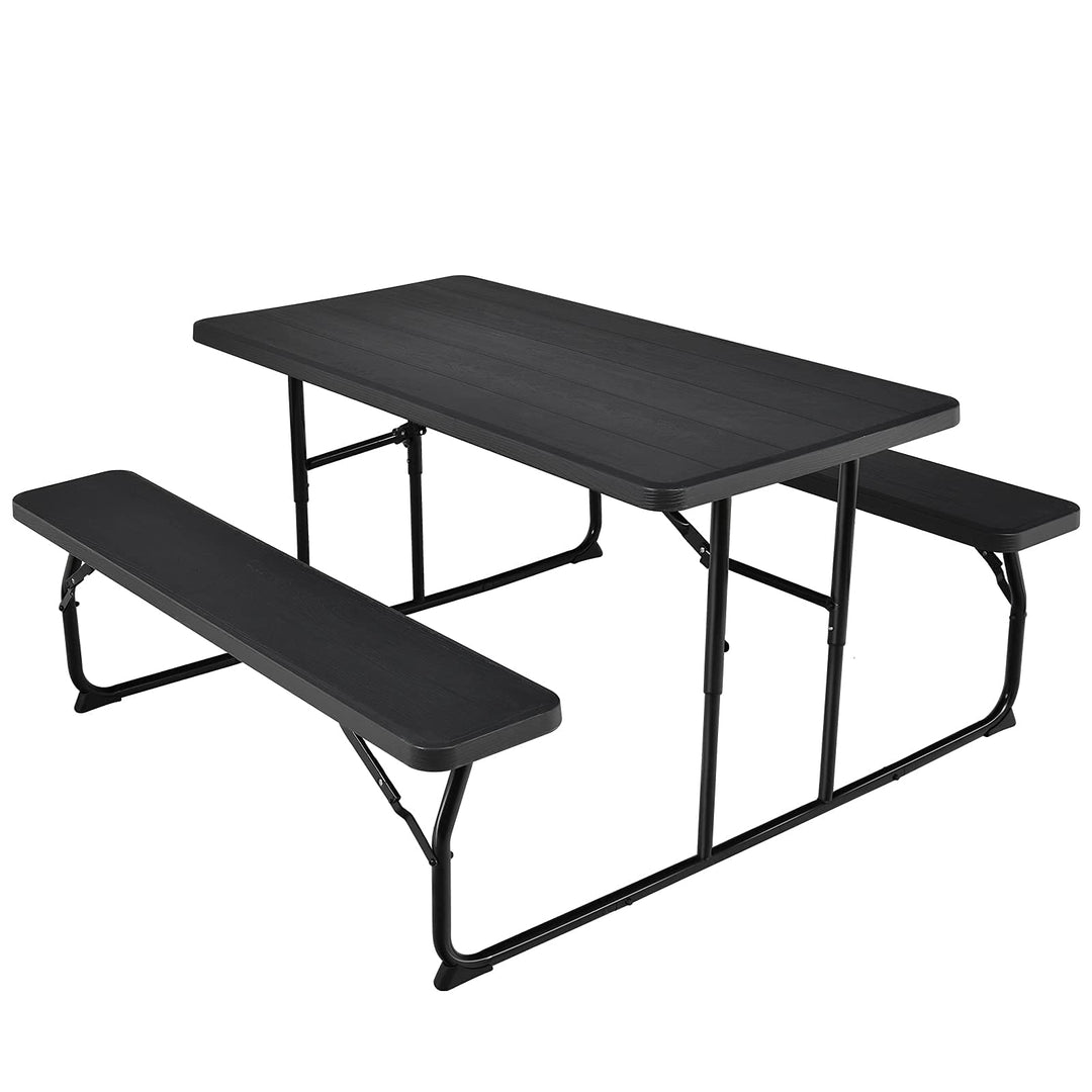 Giantex Folding Picnic Table Bench Set, Outdoor Dining Table Set