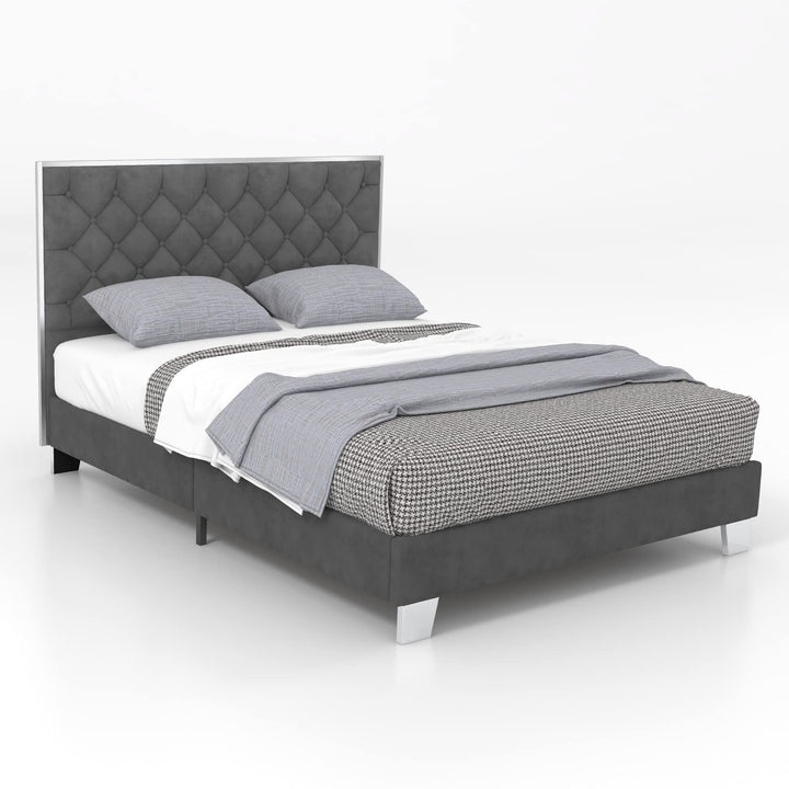 Giantex Queen/Full Size Upholstered Bed Frame, Modern Platform Bed