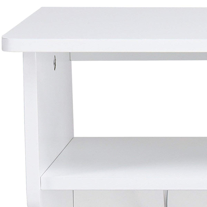 Giantex Hanging Shelf with Hooks Wall Mount Cubby Organizer with 4 Dual Hooks and Storage for Entryway