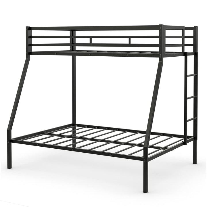 Giantex Metal Bunk Bed, Twin Over Full Size Bed w/ Removable Ladder &amp; Steel Slats Support