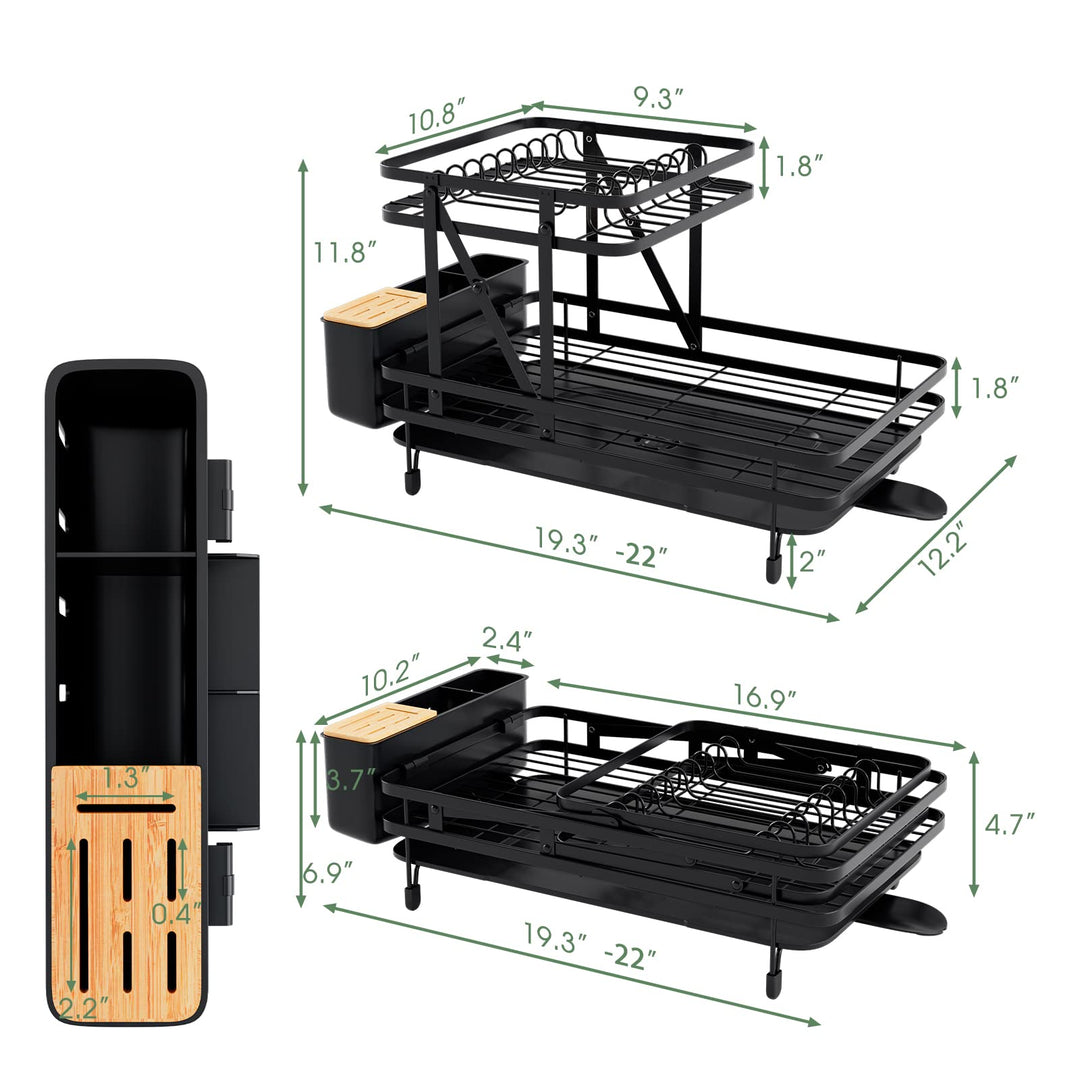 Giantex Collapsible Drying Rack &amp; Drainboard Set
