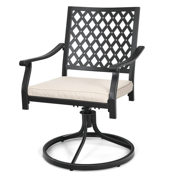 5 Piece Patio Dining Set, Outdoor Square Bistro Table for 4