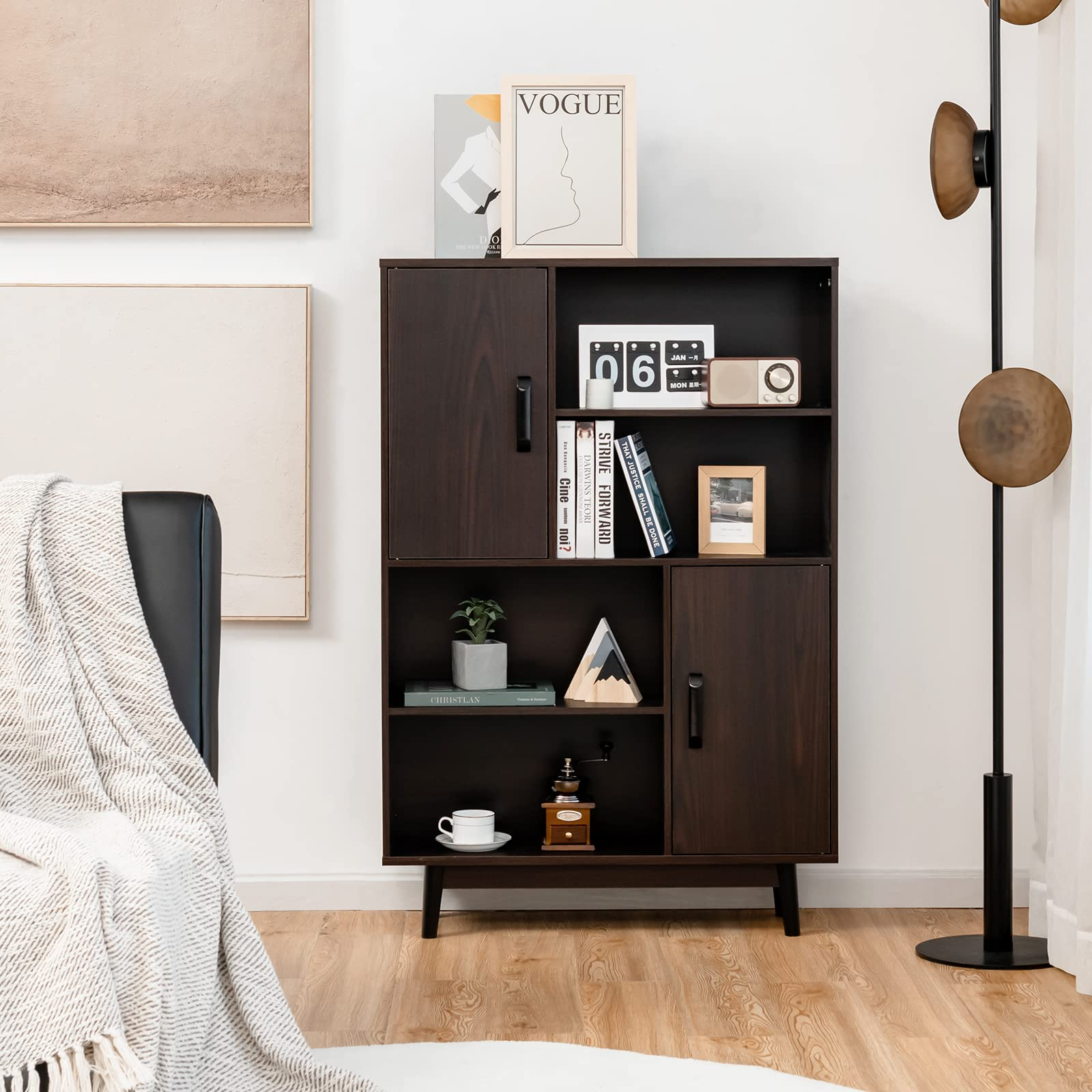Storage Cabinet with Legs - Giantex