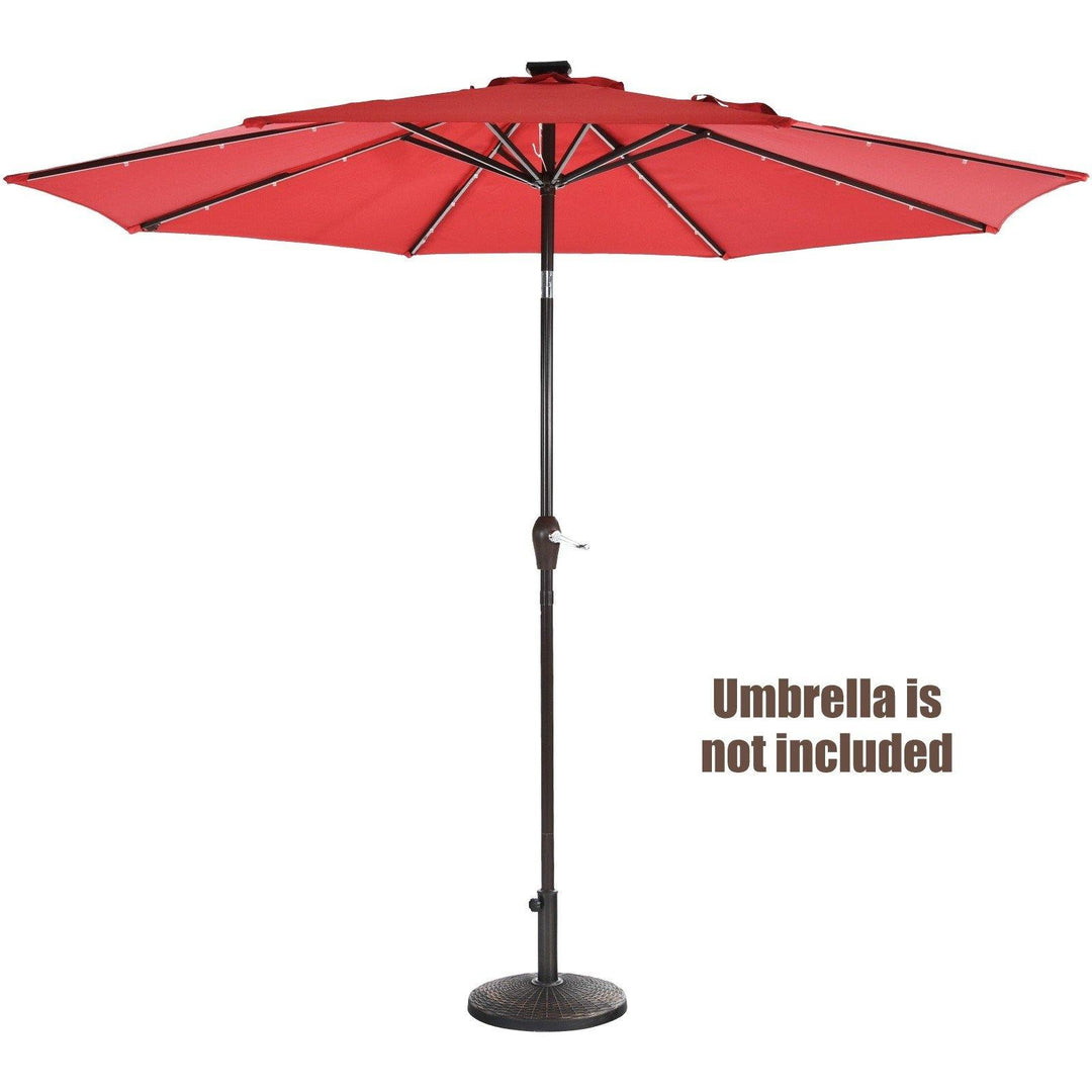 22 LBS Patio Umbrella Base, 18 Inch Round Outdoor Umbrella Stand - Giantexus