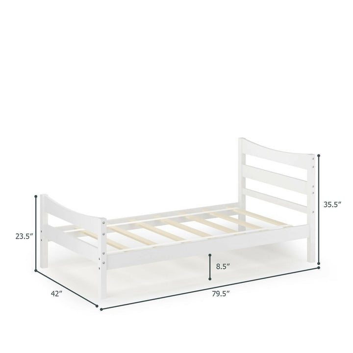 Available Under-bed Storage Twin Size Foundation Slat Support Platform Bed Frame