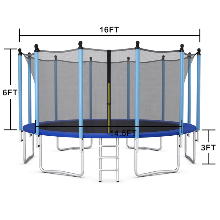 Giantex  16Ft ASTM Certified Approved Recreational Trampolines